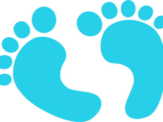 Footprints Clipart Baby Boy - Baby Feet Clipart Png (640x480), Png Download