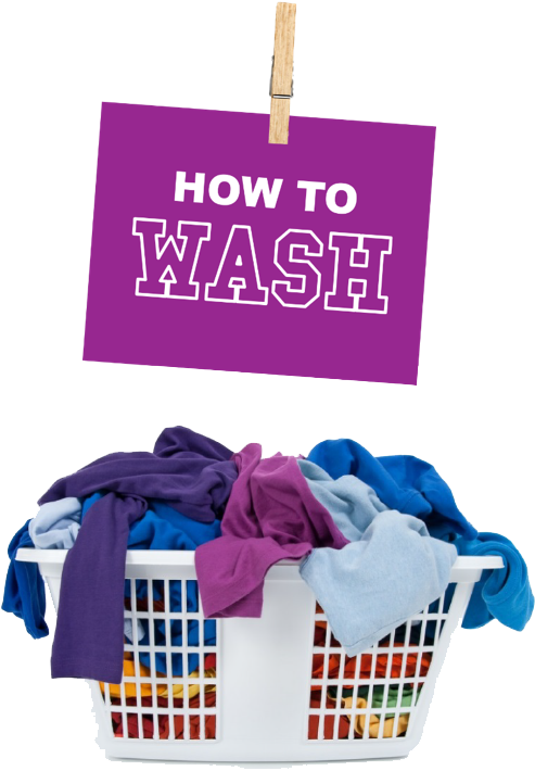 How To Use A Washer - Hamper Full Of Clothes (580x734), Png Download