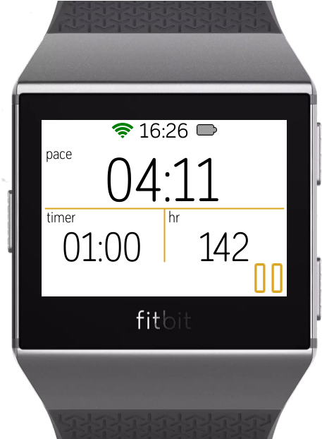 Start Next Leg - Fitbit Ionic (535x721), Png Download