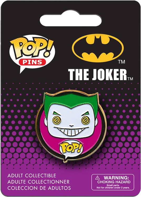 Pins Dc - Joker - Colthat - Com - Batman Funko Pop Pin (800x800), Png Download