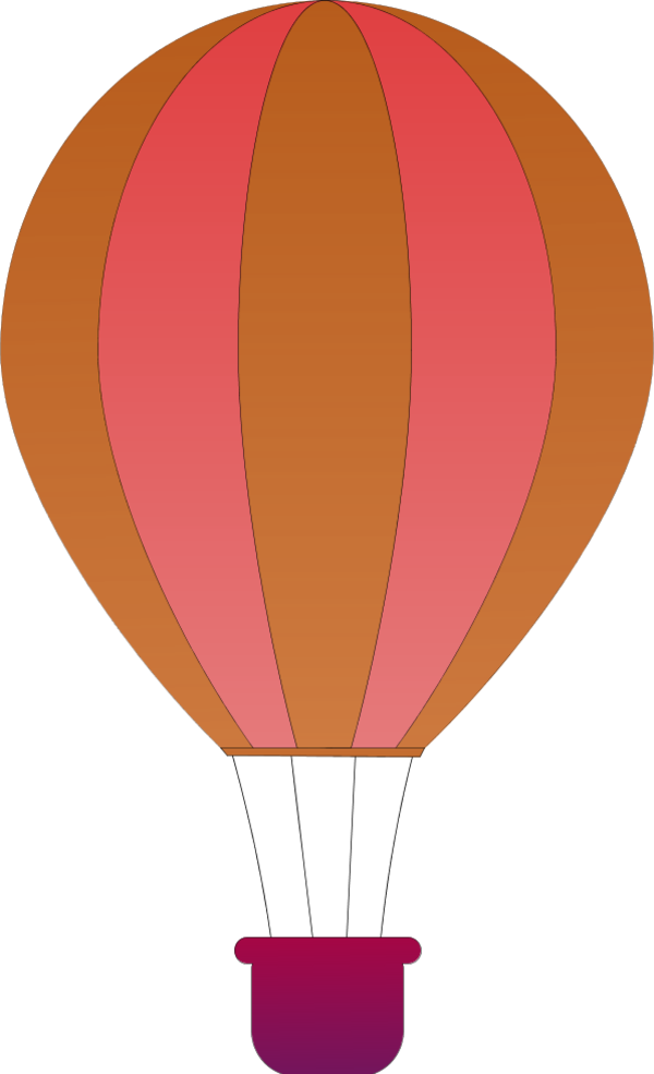 Water Balloon Clip Art Free - Hot Air Balloon Clip Art (600x985), Png Download