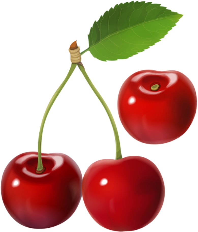 Imagem De Frutas Cereja 2 Png - Cherry Transparent (787x919), Png Download