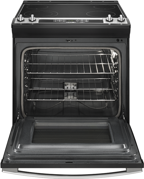 Amana Self Cleaning Built-in Radiant Range 30" - Open Oven Png (519x804), Png Download