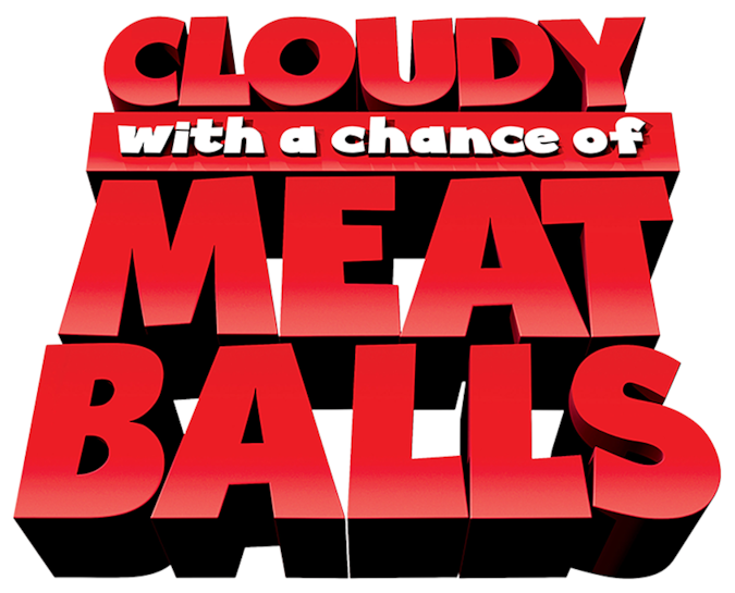 Cloudy With A Chance Of Meatballs - Cloudy With A Chance Of Meatballs Title (1280x544), Png Download