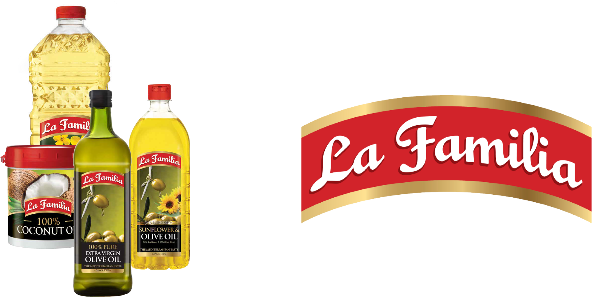 Only The Very Best Premium Oils Go Into Our La Familia - Bottle (2855x1103), Png Download