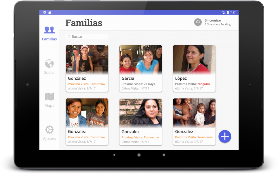 Asesora Using A Tablet - Web Page (1024x744), Png Download