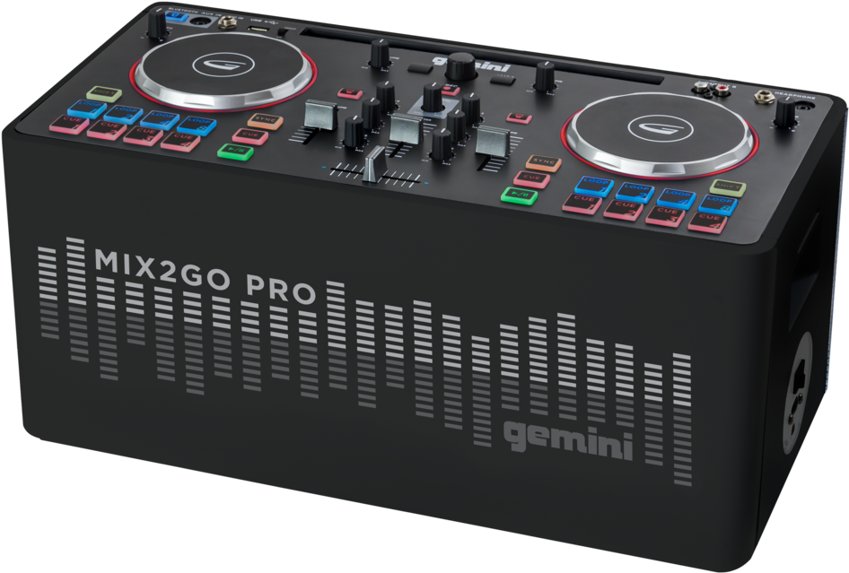 Wireless Speaker With Party Lights - Gemini Mix To Go (1200x800), Png Download