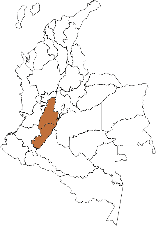 Map Colombia (580x829), Png Download
