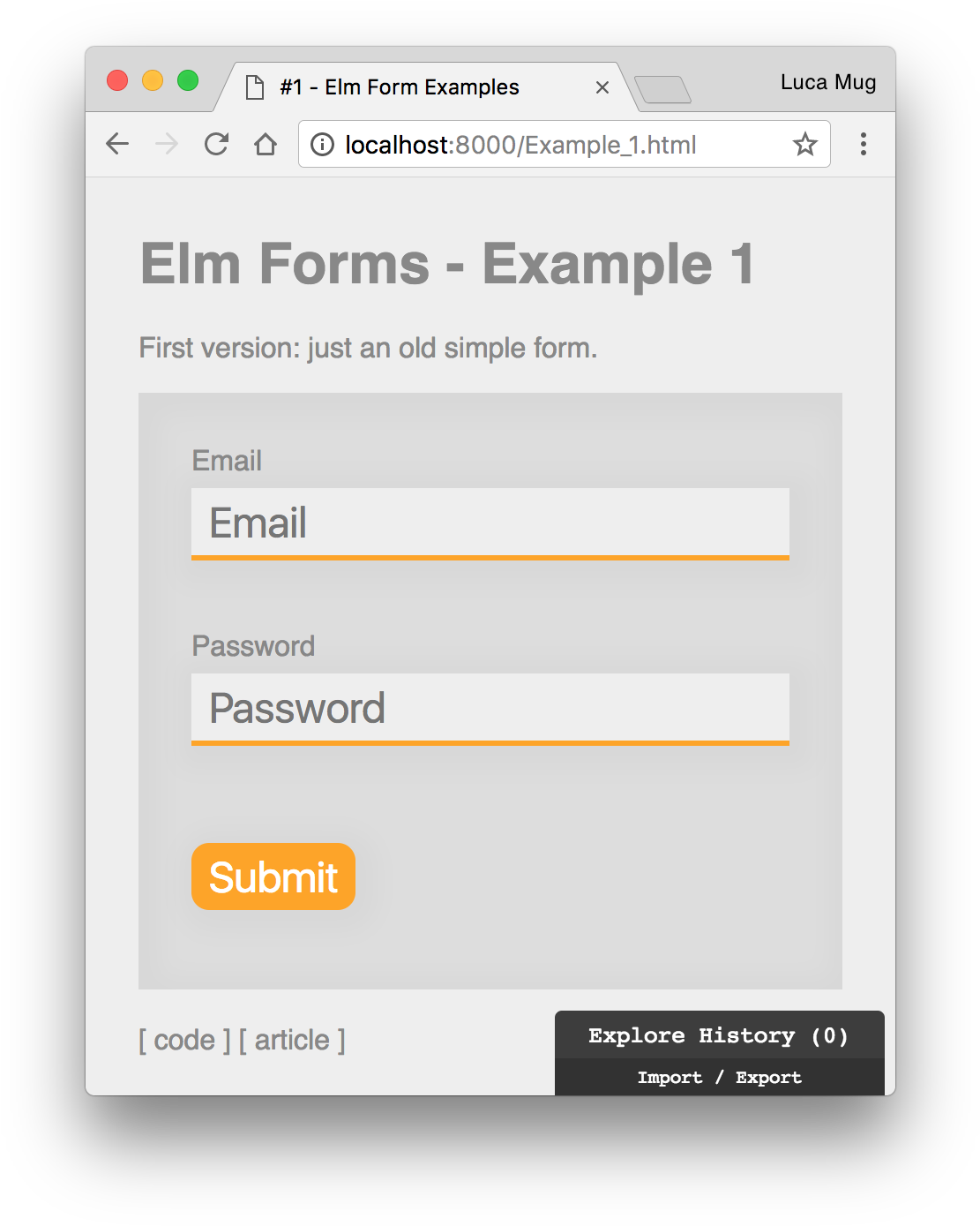 Download Example 1 An Old-fashion Form In Elm - Formação Da Urina PNG ...