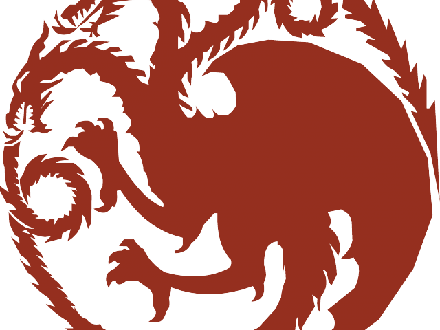 Game Of Thrones Clipart Iron Throne - House Targaryen Logo (640x480), Png Download