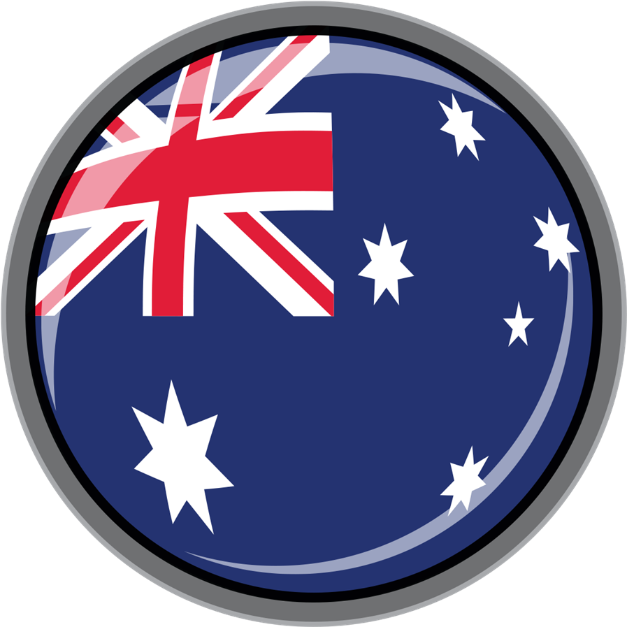 Australia Flag Round (1000x1000), Png Download