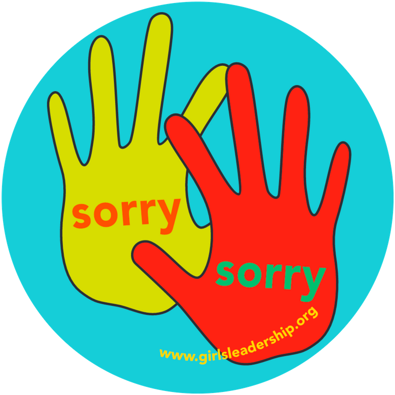 Double Sorry Round - Sign (940x788), Png Download