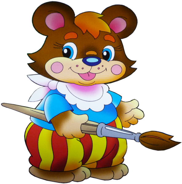 Cute Cartoon School Animal Images Are Png Format On - Cartoon Painting In School (592x599), Png Download