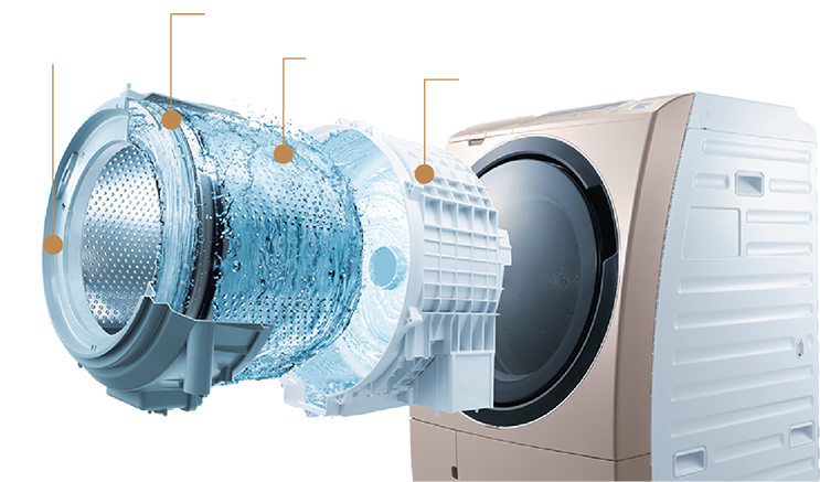 The Tub Stain Fighter - Auto Clean Washing Machine (783x466), Png Download