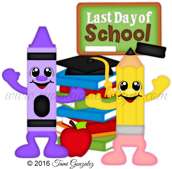 Last Day Of School Clipart - Cuddly Cute Designs School (600x600), Png Download