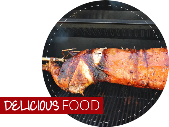 Delicious-food - Pig Roast (658x495), Png Download