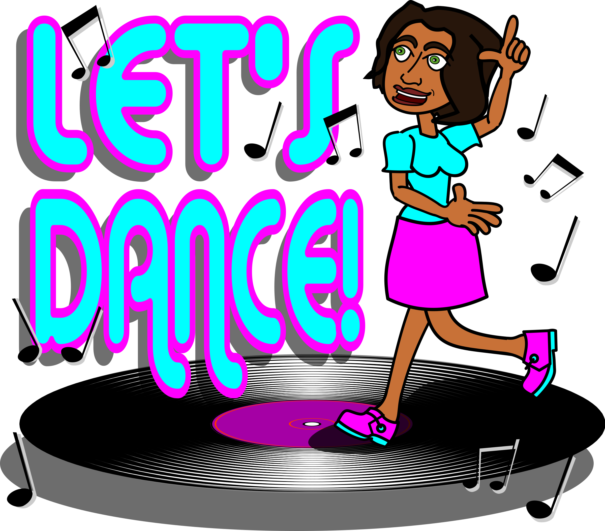 Big Image - Lets Dance Clipart (2400x2108), Png Download