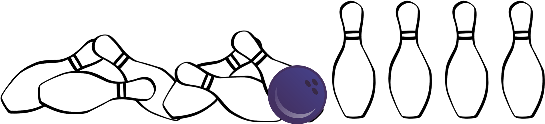 Ten-pin Bowling (1907x435), Png Download