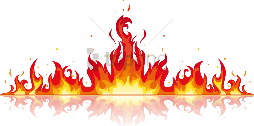 Free Png Fire Flame Vector Png Image With Transparent - Fire Flame Vector Png (850x424), Png Download