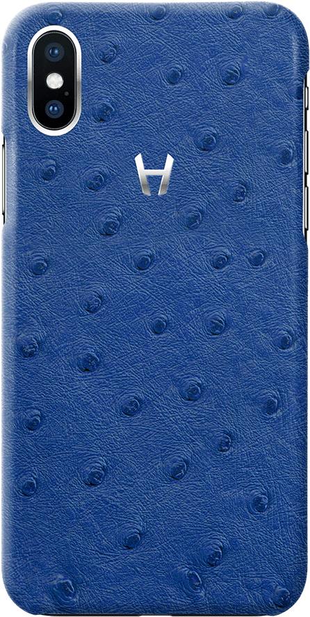 Blue Ostrich Case For Iphone X Stainless Steel - Mobile Phone Case (720x960), Png Download
