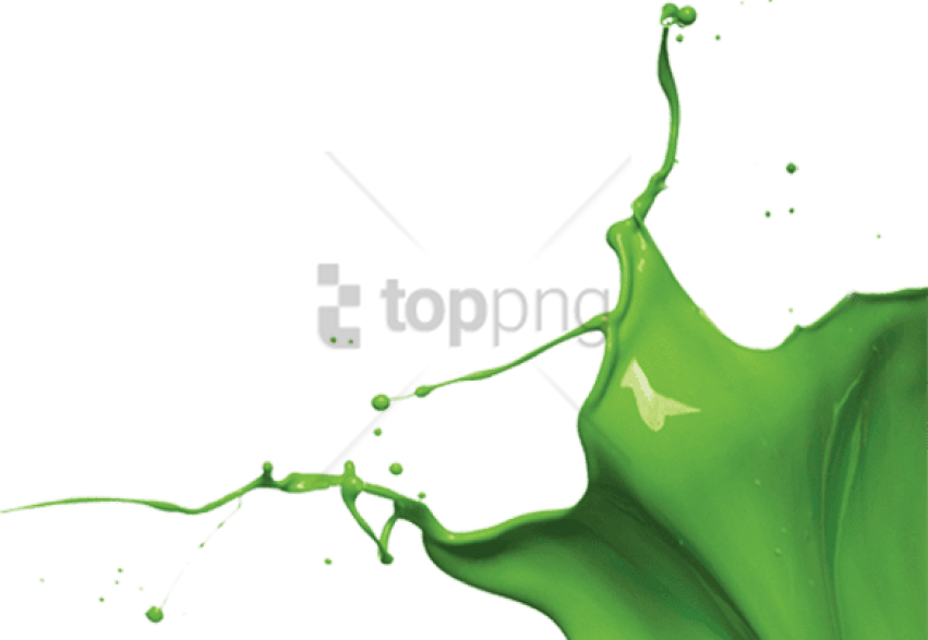 Free Png Green Water Splash Png Png Image With Transparent - Green Paint Splash Transparent Png (851x587), Png Download