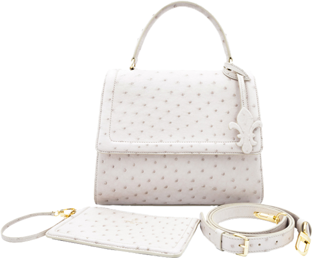 Gaby Mm Autruche Parchemin - Handbag (1000x660), Png Download