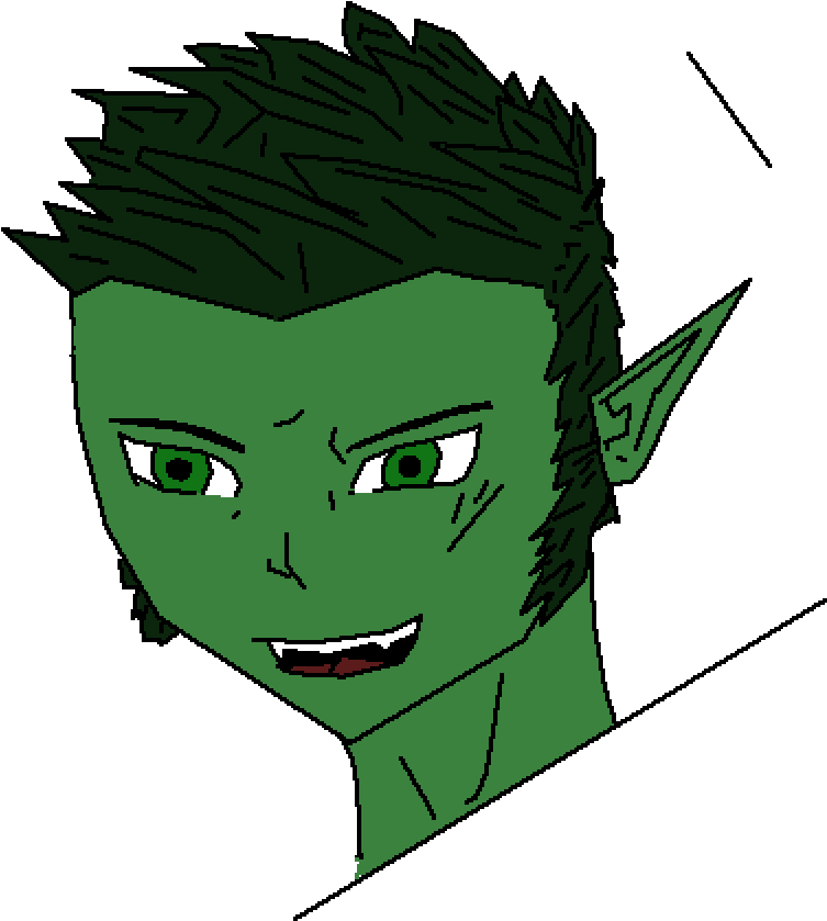 Beast Boy Freehand - Cartoon (1000x1000), Png Download
