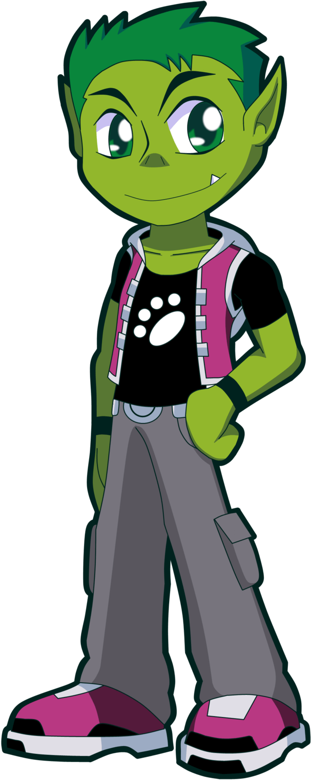 Teen Titans Beast Boy Quotes Quotesgram - Cartoon (900x1697), Png Download