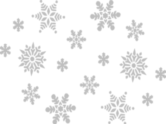 Snowfall Clipart Silver Snowflake - Snowflake Clipart Png (640x480), Png Download
