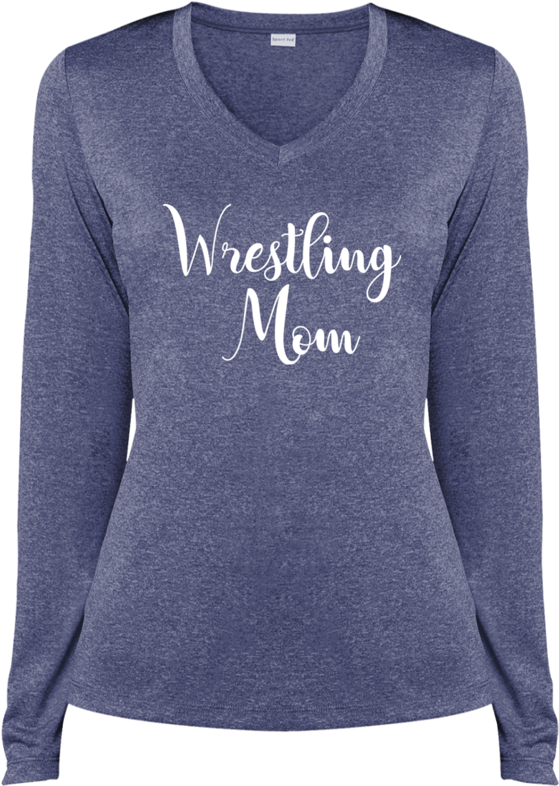 Wrestling Mom Dri Fit V Neck T Shirt - Shirt (1155x1155), Png Download