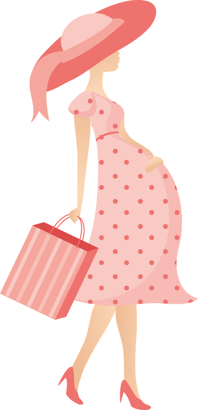 Baby Shawer, Mom And Baby, Baby Kids, Baby Silhouette, - Mama Embarazada Png (650x1346), Png Download