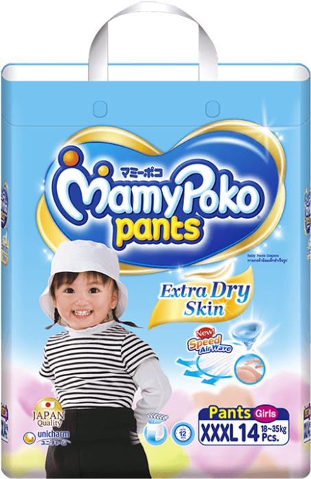 Mamypoko Pants Extra Dry Skin / Size Xxxl / Girl - Mamypoko Extra Dry Pants (748x748), Png Download