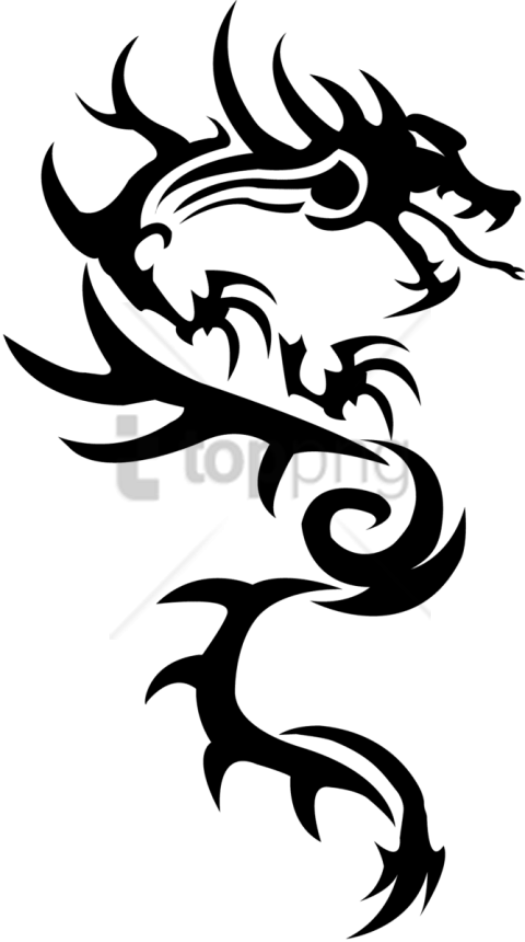 Free Png Dragon Simple Tattoo Png Image With Transparent - Tattoo Transparent (480x860), Png Download