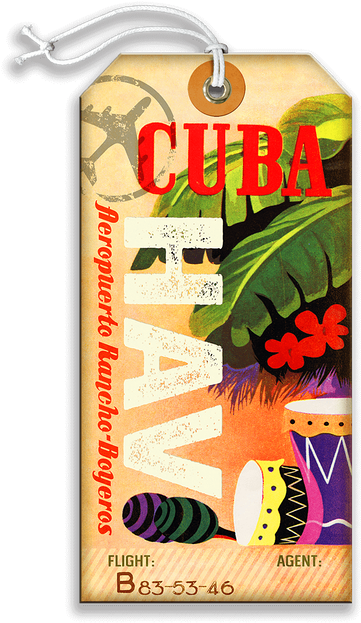 Cuba Luggage Tag - Cuban Culture (730x730), Png Download