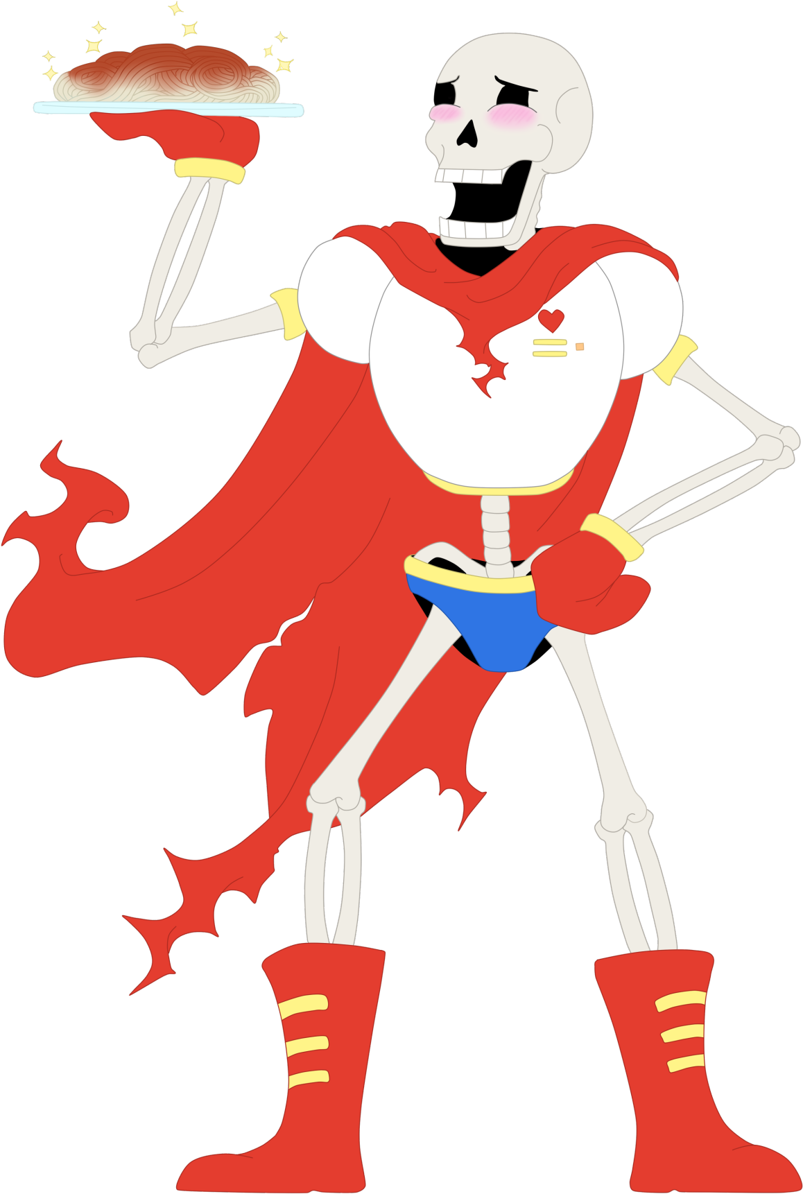 The Great Papyrus I Drew Sans Having A Bad Time So - Illustration (1280x1862), Png Download