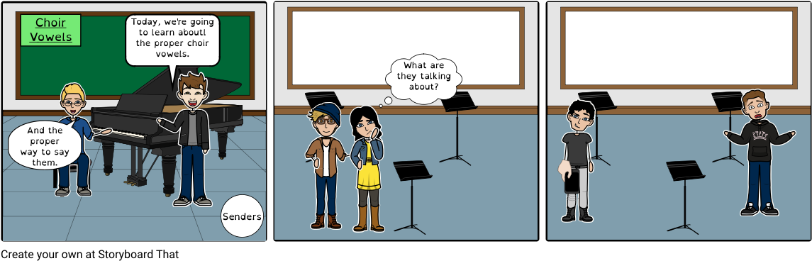 Choir Boys - Cartoon (1164x385), Png Download