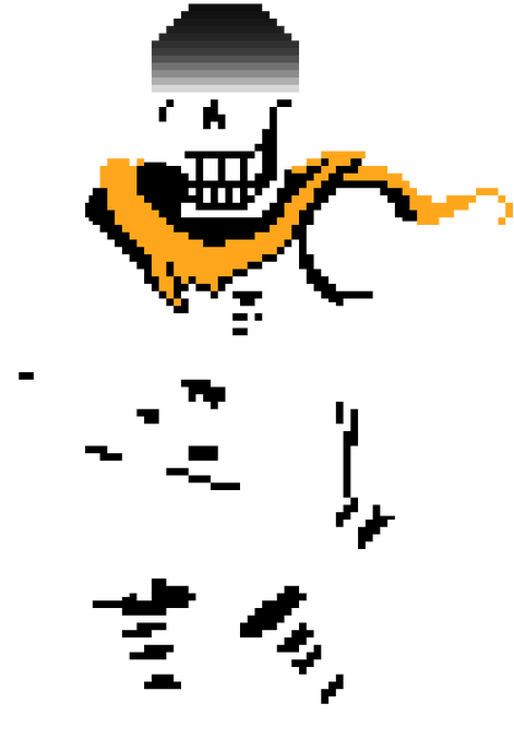 Papyrus Is Now Aware Of Your Multiple Resets And Genocide - Papyrus Colored Grid (500x702), Png Download