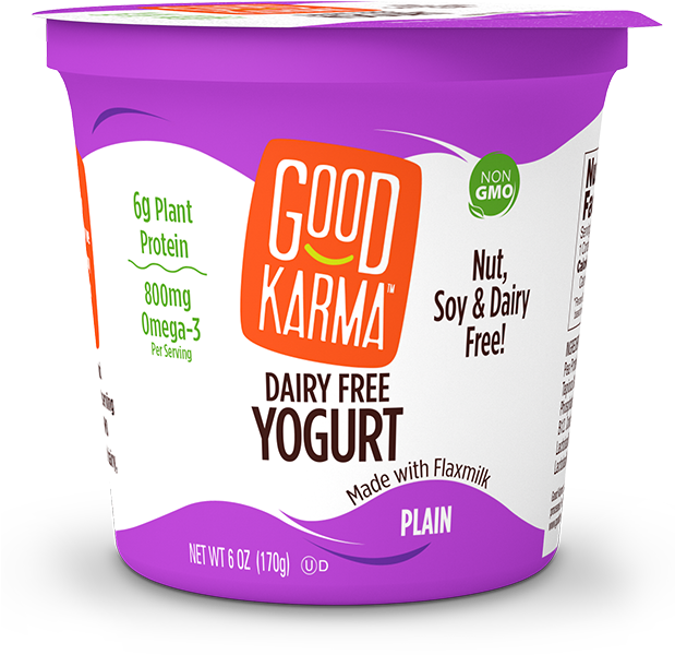 Our Crazy Delicious Plain Dairy Free Yogurt Made With - Box (618x660), Png Download