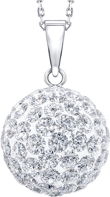 Bonbon Sterling Silver, White Crystal Pendant With - Govardhan Puja 2017 Gif (700x700), Png Download