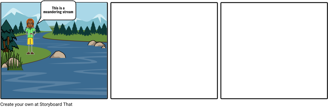 Meandering Stream (1164x385), Png Download