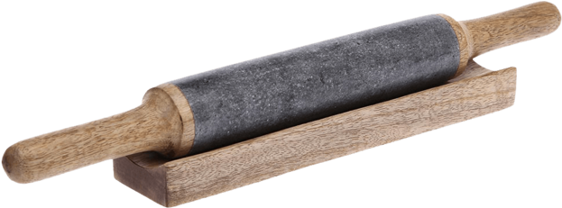 Rolling Pin With Wooden Base - Plank (640x960), Png Download