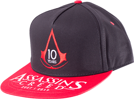 Assassin's Creed 10 Year Anniversary Red Cap - Baseball Cap (600x600), Png Download