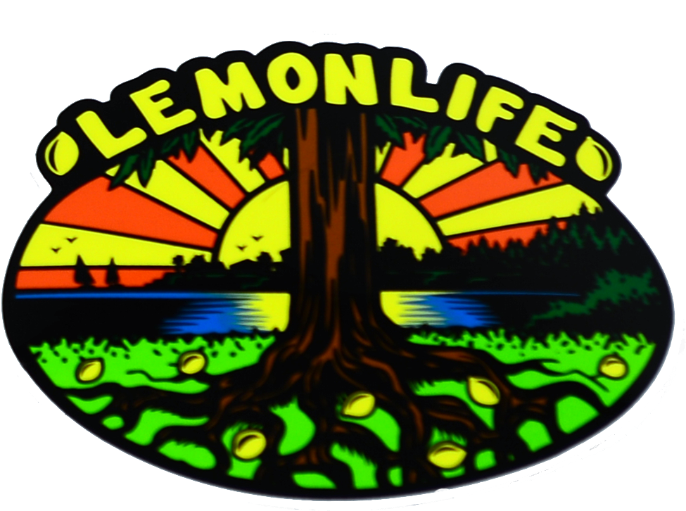 The "lemon Life Tree" Sticker - Stained Glass (1024x886), Png Download