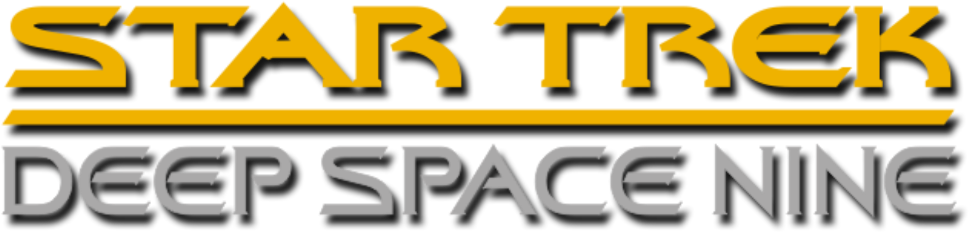 Star Trek Ds9 Logo By Miss Neta Watsica Dds - Star Trek Deep Space Nine Logo (2000x545), Png Download