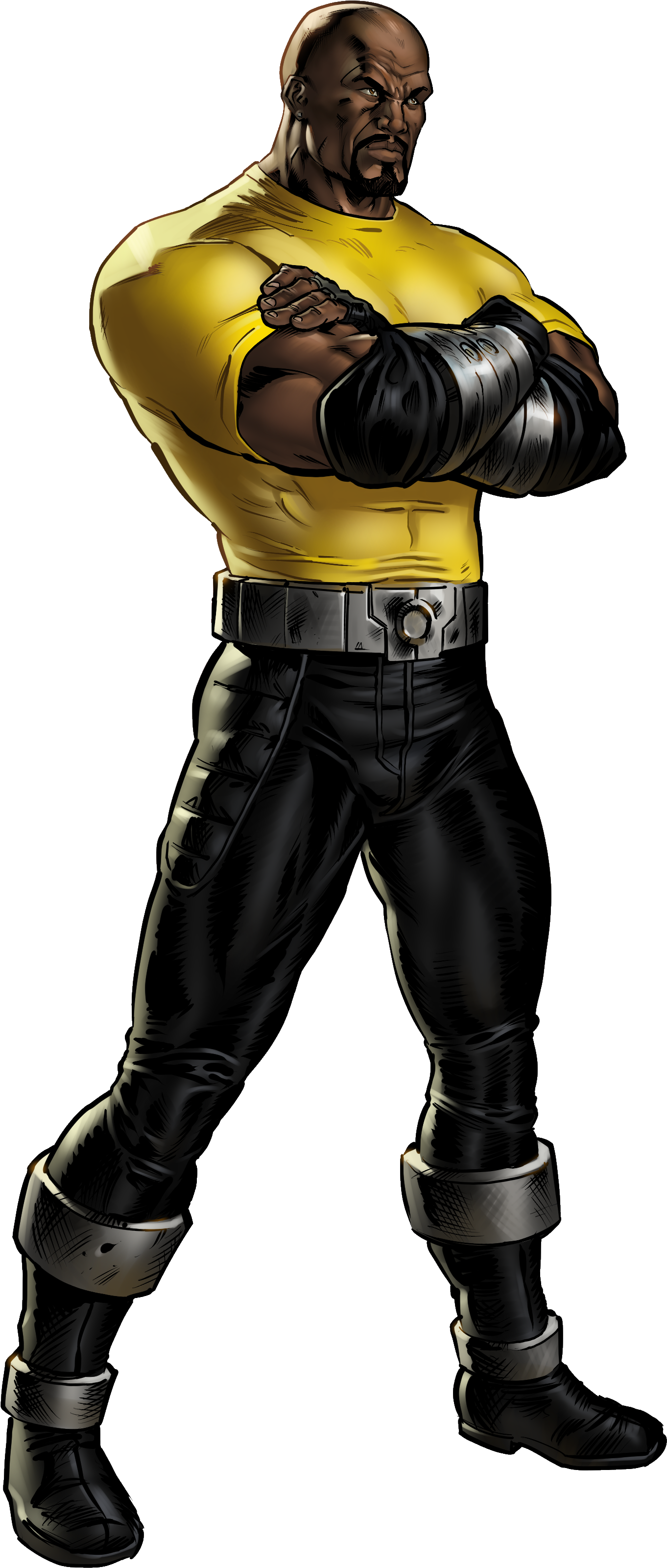 Luke Cage -power Man - Daredevil Avengers Alliance 2 (2347x3300), Png Download