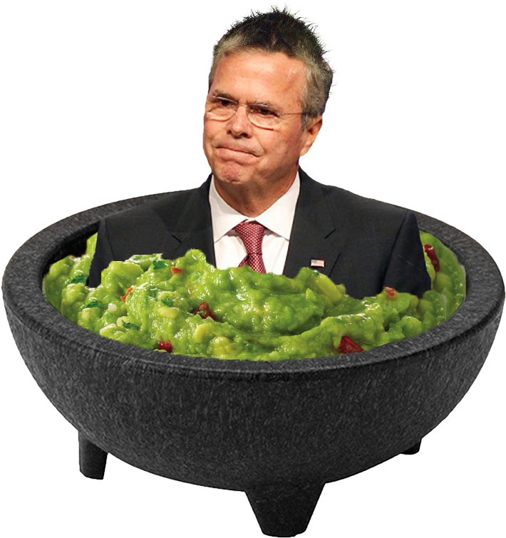 Post - Jeb Bush Guacamole (960x837), Png Download