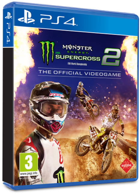 Milestone - Racing - Monster Energy Supercross 2 (529x660), Png Download