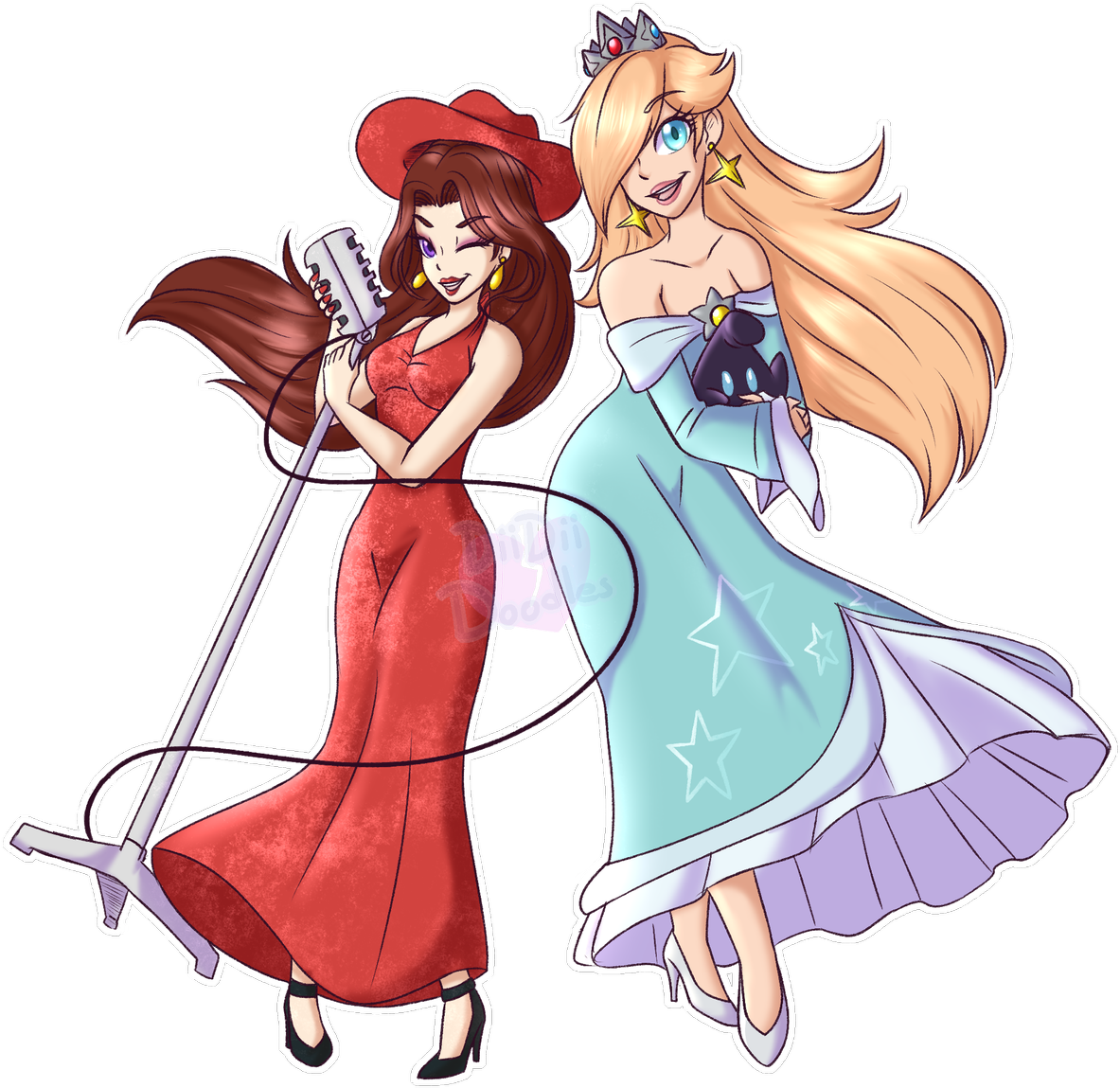 Princess Daisy Worshipper - Cartoon (1200x1186), Png Download