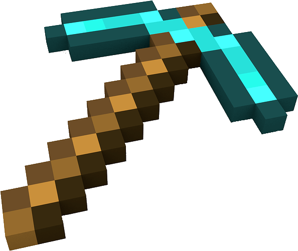 Phantasiacraft Minecraft - Minecraft Diamond Pickaxe Png (960x540), Png Download