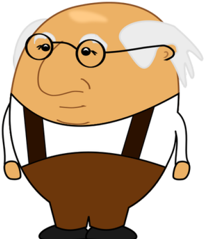 Cartoon Old Man (640x480), Png Download